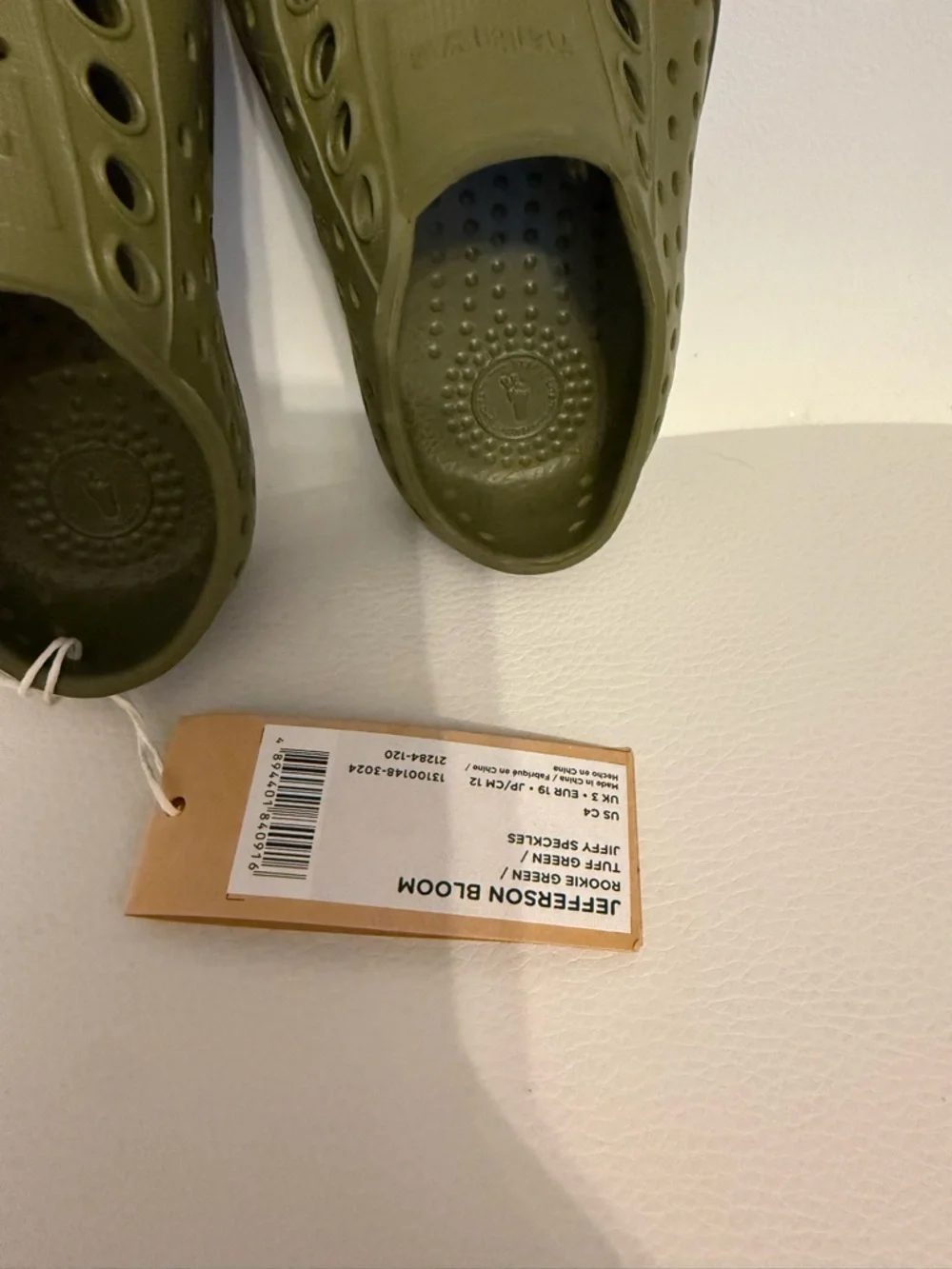 ☀️🌊Native Jefferson Kids Slip-On Shoes in Olive Green
